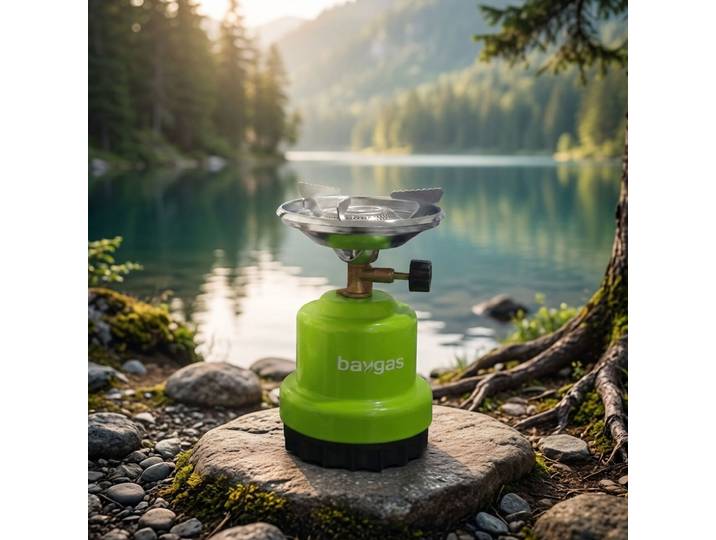 Campingkocher für 190g Gaskartuschen, grün