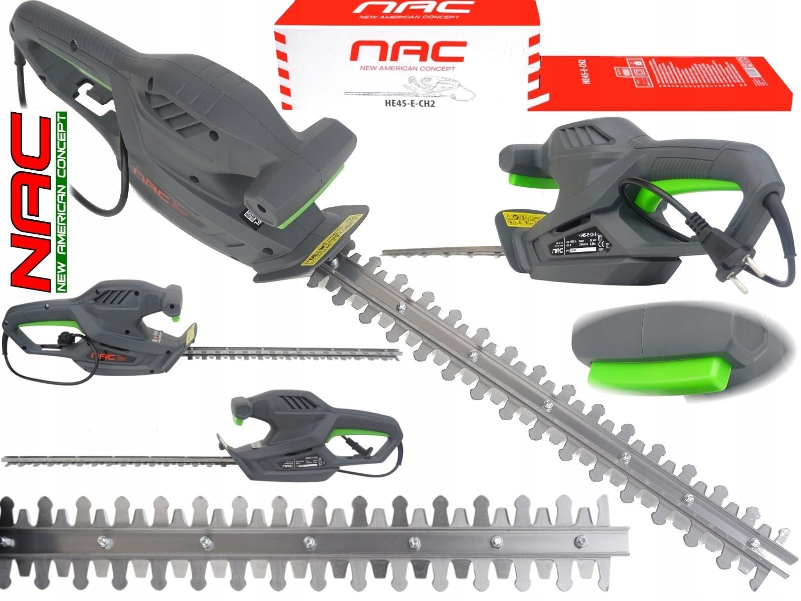 NAC elektrische heggenschaar 450W met 45 cm snoeibreedte