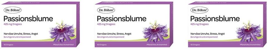 Dr. Böhm Passionsblume 425 mg Dragees 3x60stk