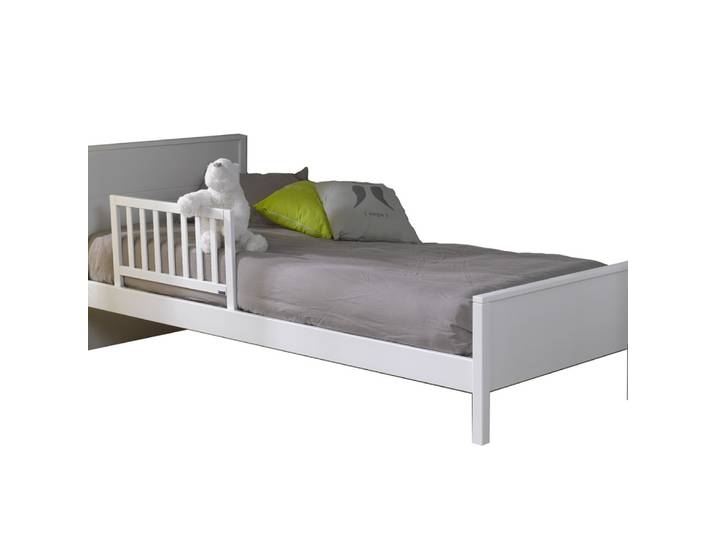 Barrière de lit enfant bois massif blanc