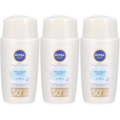 Nivea Sun UV Specialist Invisible Daily Fluid LSF 50+ 40ml x3 3x40 ml