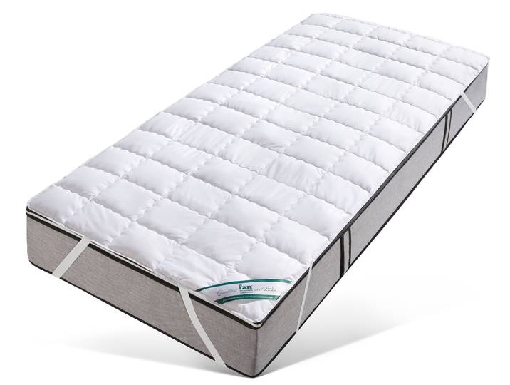 Matratzenauflage FAN TENCEL™ , weiss (weiß), B:180cm H:0,5cm L:200cm, Bezug: 100% Baumwolle, Matratzenzubehör, Matratzenauflage, Hervorragender Feuchtigkeitstransport