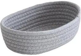 Uplifted Finds Nordic Cotton Rope Woven Storage Baskets gray m