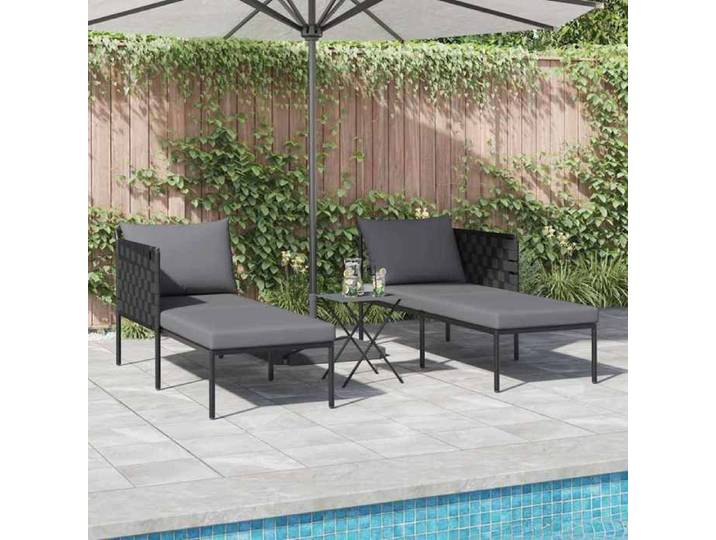 (Promo 2026)Transat Anthracite 153x115x69.5cm Acier enduit de poudre 153x115x69 5cm 7139137