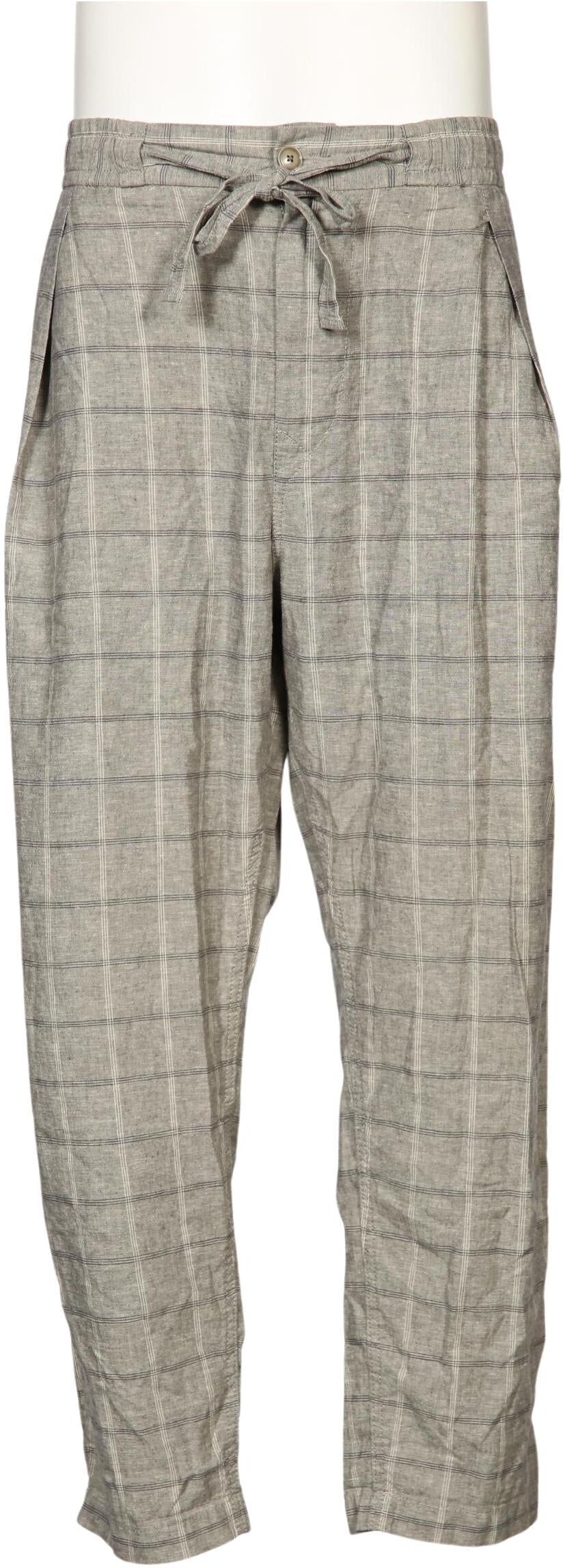 by Hugo Boss Herren Stoffhose, Grau, Gr. EU 52, Hanf / Baumwolle - Second Hand