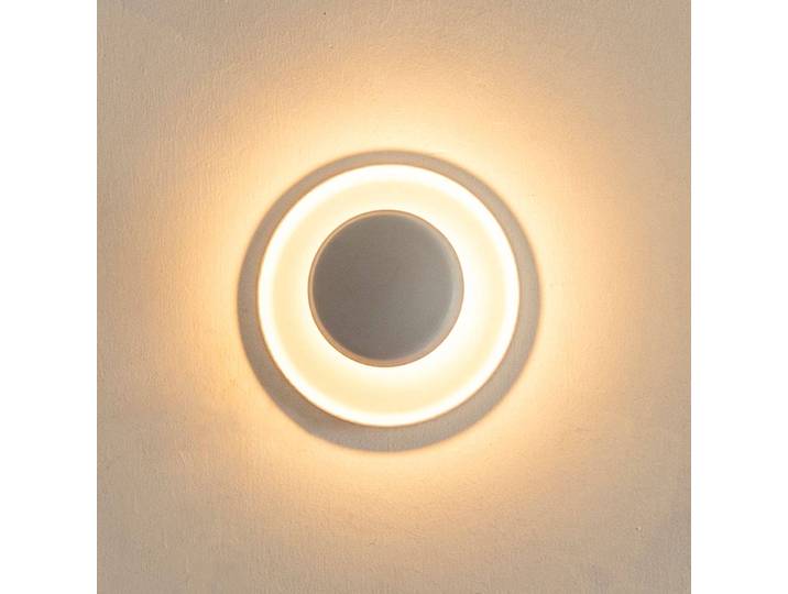 Vibia Designer Wandlampe Top, weiß / opal, für Wohn- / Esszimmer, Metall, Modern, Wandleuchte, Wandlampe Innen