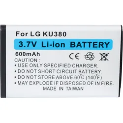 AKKU LG 6 - Ersatzakku, LG CB630, Li-ion, 600 mAh