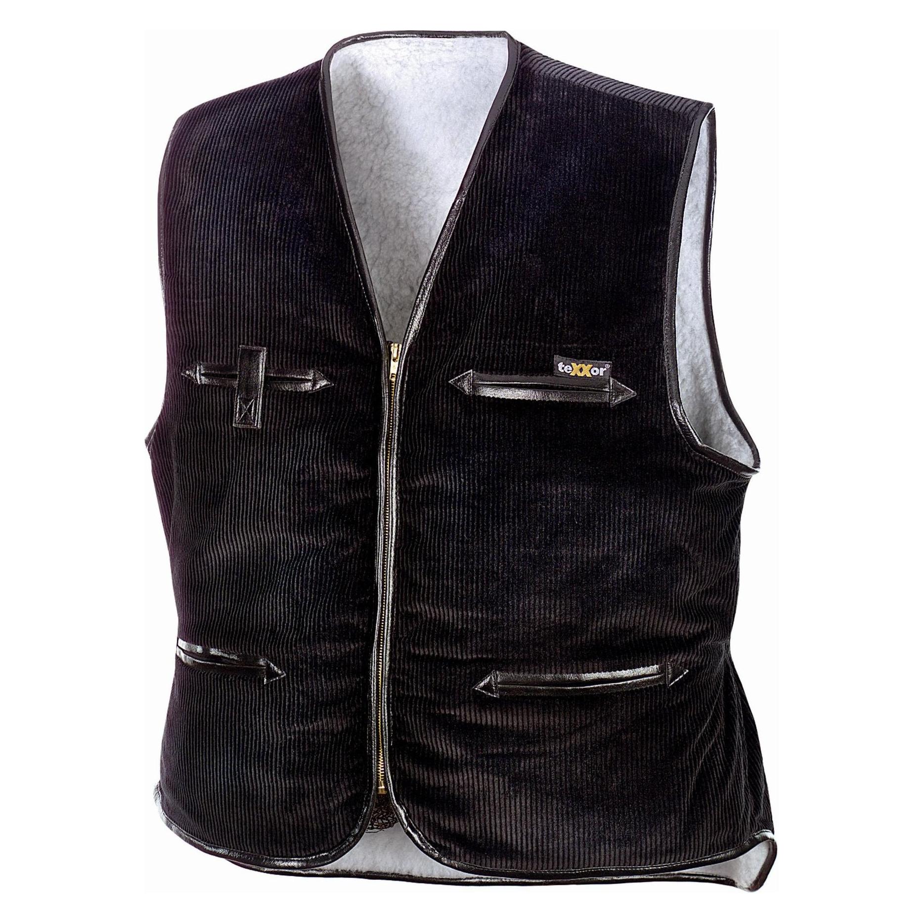 Runnex teXXor Breitcordweste VEGA schwarz Gr. XL (XL) (228247)
