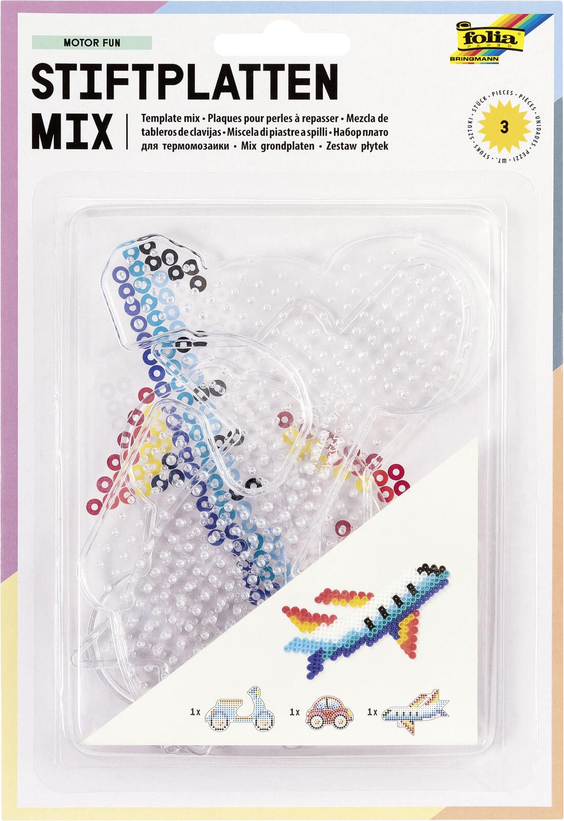 folia Bügelperlen transparent 73213