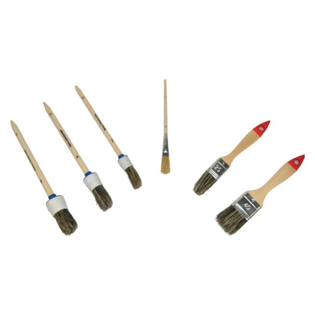 HP Autozubehör Pinselset Inhalt 6 teilig gute Qualität (30 mm) (9110)