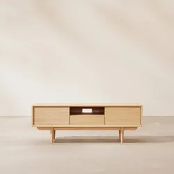 Ellie - TV-Schrank aus massivem Eichenholz 125 cm