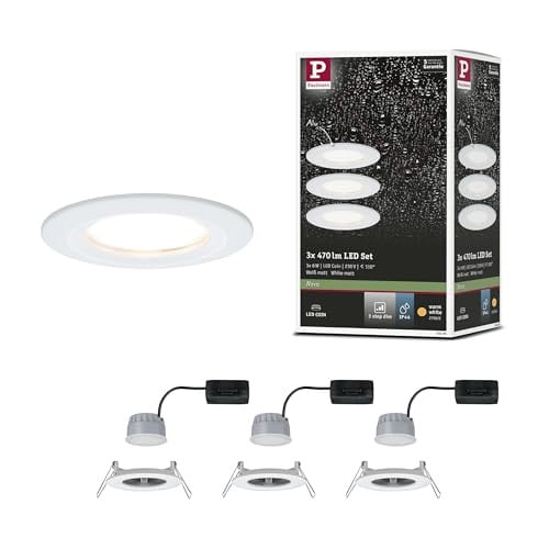Paulmann Nova Coin LED inbouwspot wit rond dimbaar IP44