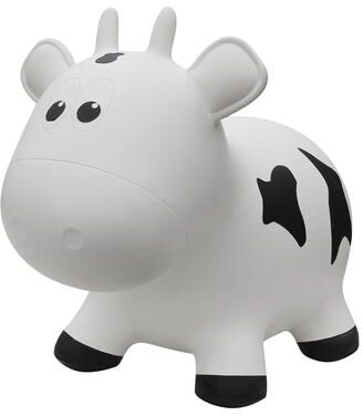 Farm Hoppers Toddler Boys and Girls Farm Hopper Bounce Toy, White Cow