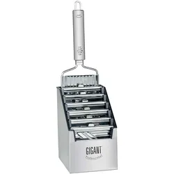Novabest Gigant 4-fach Gemüsehobel mit Multi-Box und 5 zusätzlichen Einsätzen Edelstahl