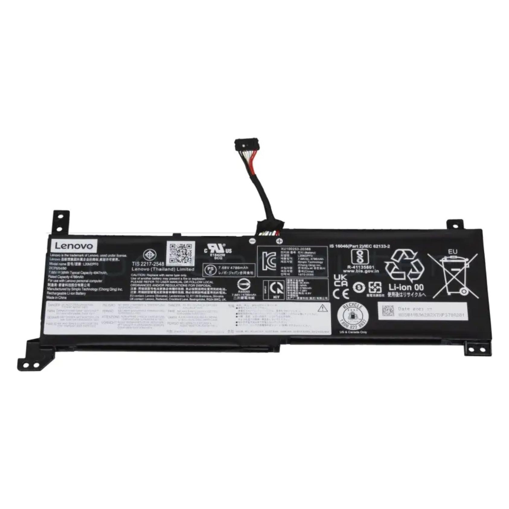 Lenovo BATTERY 2cell 38Wh 7.68V (2 Zellen, 4950 mAh) (5B11N52038)