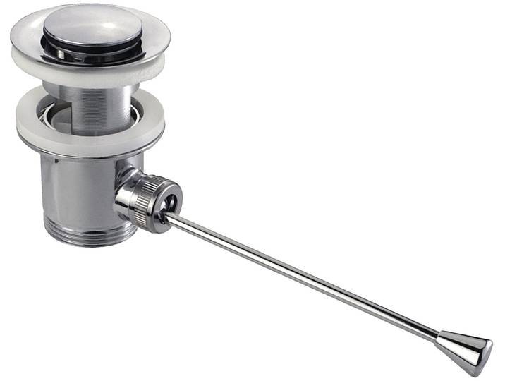 Waschbeckenstöpsel CORNAT Waschtisch Ablaufventil Kipphebel , silber, Zink, Stöpsel, Waschbeckenstöpsel