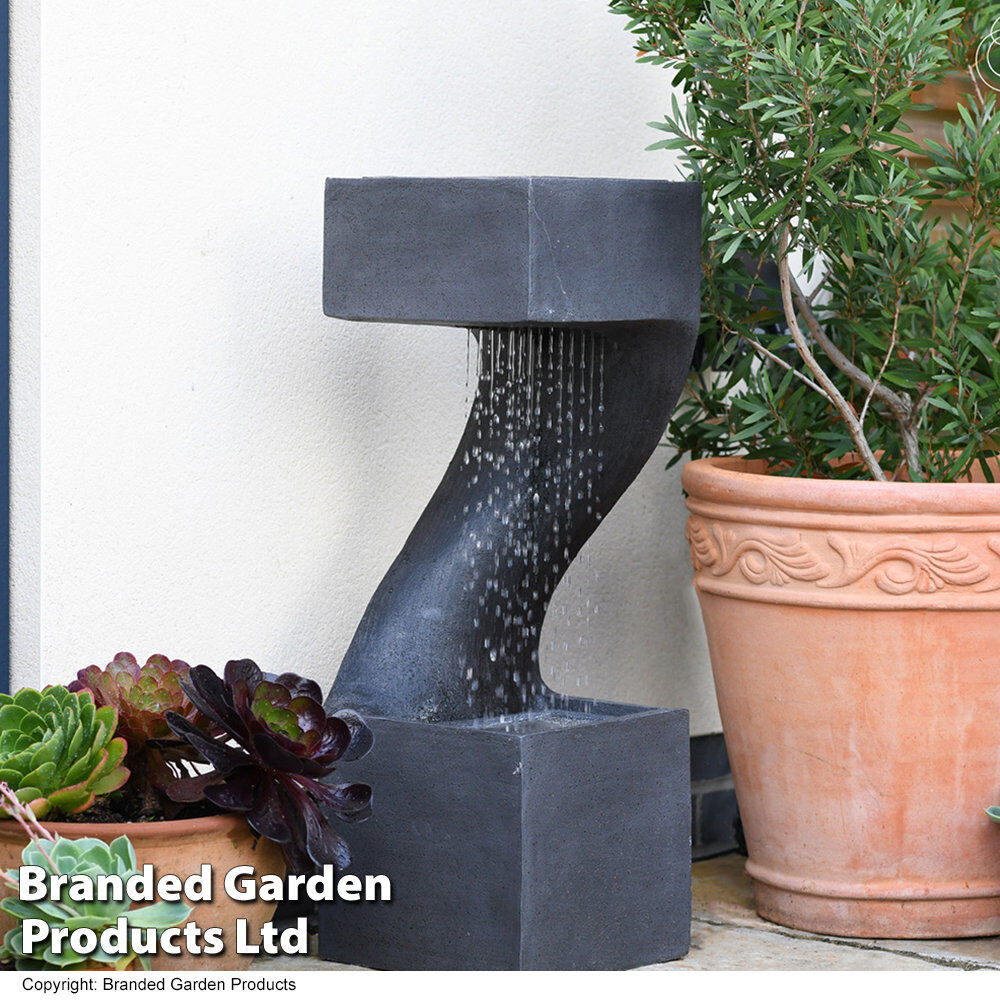 Rio Anjennette Outdoor Waterfall Fountain with Lights 77cm H X 27cm W X 27cm D