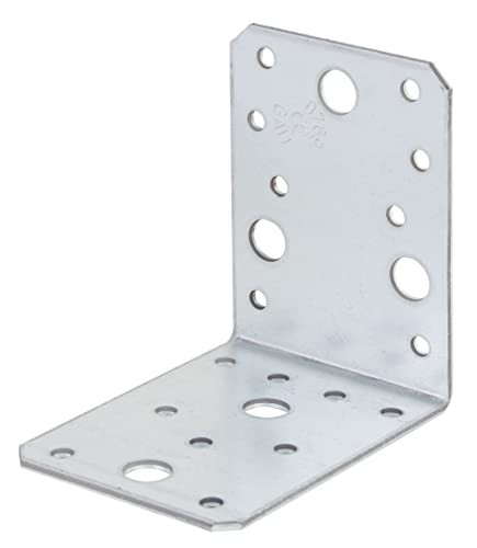 Alberts 330453 hoekverbinder van verzinkt staal, zilver, B/D/H: 9,0 x 9,0 x 6,5 cm