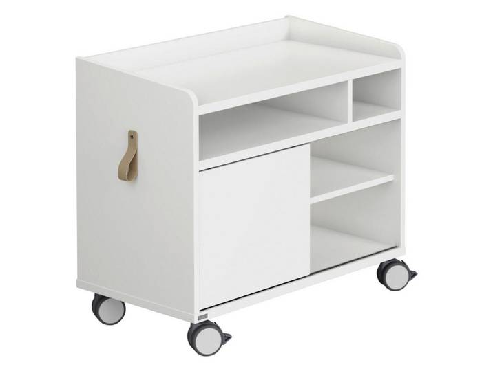 Paidi Rollcontainer, Weiß, 1 Fächer, 75x64.9x40.5 cm, Blauer Engel, Goldenes M, Büromöbel, Schreibtischcontainer, Rollcontainer