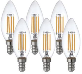 4.5 Watt Vintage Dimmable Clear Glass Filament 2700K Warm E12 LED Candelabra Light Bulb