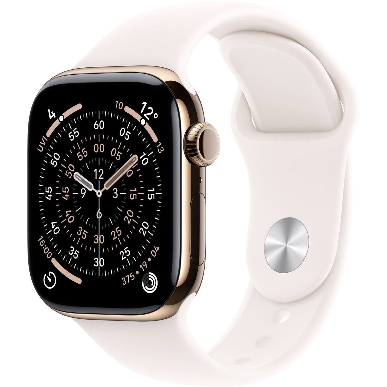 Apple Watch S11 2025 Titan Gold Cellular 42mm (Sportarmband blassrosa) M/L