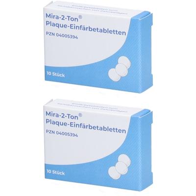 Mira 2 TON Plaque Einfaerb x2 2x10 St Tabletten