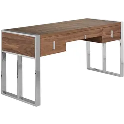 AC ANGEL CERDA Angel Cerdá  Schreibtisch aus Nussbaum und Stahl 3135C