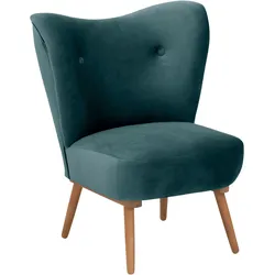 COCKTAILSESSEL Kayra Samtvelours azur