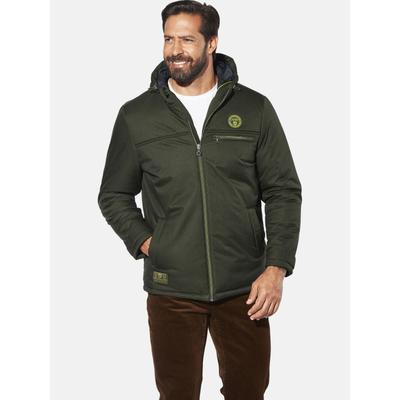 Langjacke JAN VANDERSTORM "Jacke RODBRECHT", Herren, Gr. 66, grün (oliv), Obermaterial: 100% Polyester COOLMAX PES(Coolmax)., Jacken Langjacke
