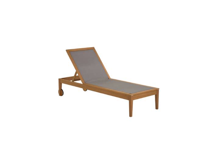 Design Outdoor Sonnenliege „Caterino“ Natural / Grau Kave Home
