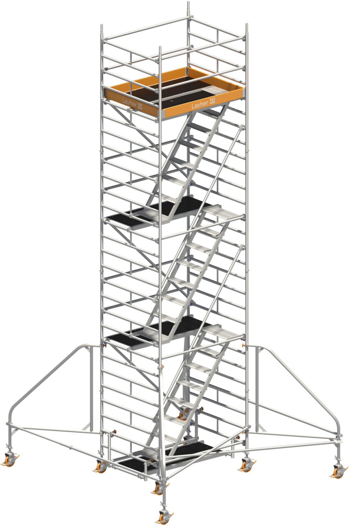 Layher Fahrgerüst Uni Komfort Typ 4203 SH 6,20 m AH 8,20 m (0004203)