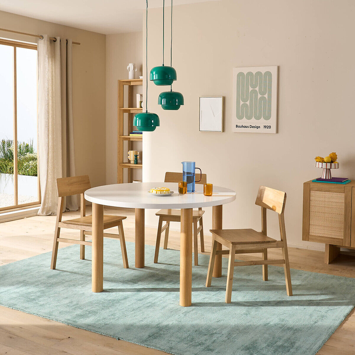LA REDOUTE INTERIEURS Lot de 4 pieds de table à composer, plaqués, Alzar