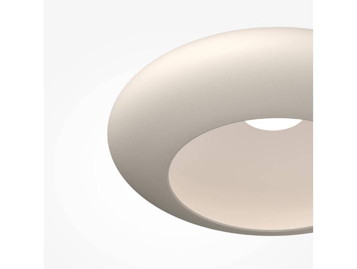 Plafondlamp Aros, wit / opaal, Woon-/ Eetkamer, Aluminium, plafondlamp