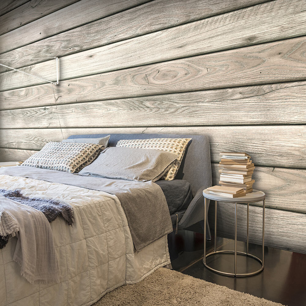 East Urban Home Rustic Atmosphere 2.10m x 300cm Wallpaper Brown;Green;Gray 350 cm x 245 cm