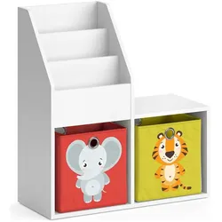 Vicco, Kinderregal, Luigi mit 2 Faltboxen opt.2 (72 x 31 x 79 cm)