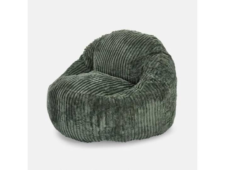 Loberon Pop-up-Sessel Flufflet, grün Kids, Kinderzimmermöbel, Sessel, Sitzsack, Weicher Cordbezug, Sofort aufgestellt, Rutschhemmender Boden