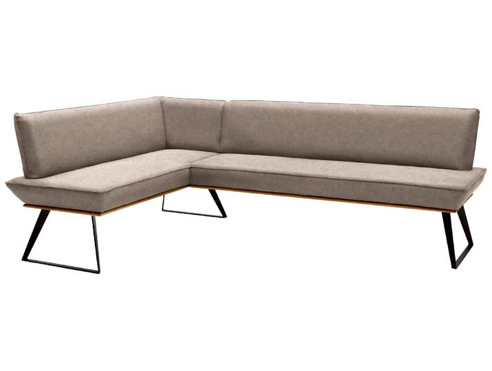 Voleo Eckbank MALIBU, Hellbraun, Metall