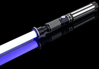Modern Mode Marketplace RGB Metal Lightsaber Laser Sword Flashing Luke Lightstick Rave Toys type 8 Black Rgb
