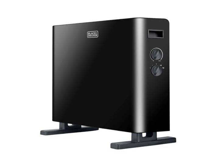 BLACK+DECKER - convectorkachel 2000W convectie + TURBO geïntegreerde thermostaat 2 standen met/zonder ventilator veiligheidsuitschakeling