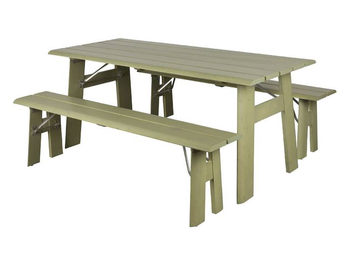 Set de jardin pliable en bois –