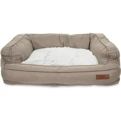 PETS Collection Hundebett, hellbraun, mit Reissverschluss (Hund), Hundebett + Katzenbett