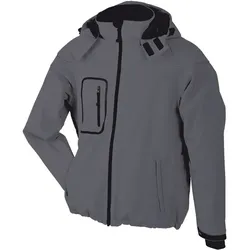 James & Nicholson Winter Softshell Jacke, carbon, S