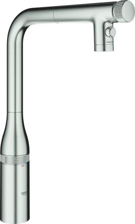 GROHE Spültischbatterie Essence SmartControl 31892, ausziehbare Dual Spülbrause, supersteel