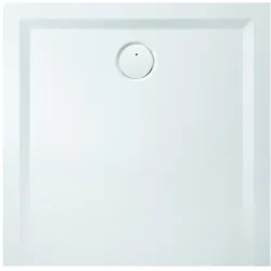 Hoesch, Duschwanne, Mineralguss-Duschwanne Muna S 100x100x3cm, we., Soliq., o. Antirutsch