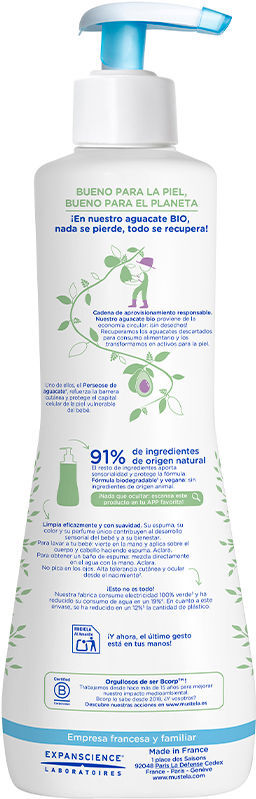 Mustela Gel de bain moussant BÉBÉ-ENFANT 750 ml