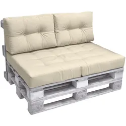 PALETTENKISSEN Eco Elements Sitz + Rücken Natur (2tlg)