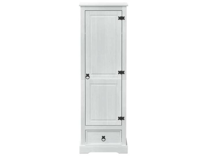 CHIC Armoires Blanc 55 x 50 x 170 cm en Pin massif avec rangement spacieux &mim77j