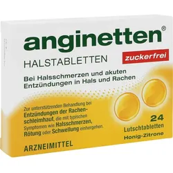 Anginetten Halstabletten Zuckerfrei 24 ST
