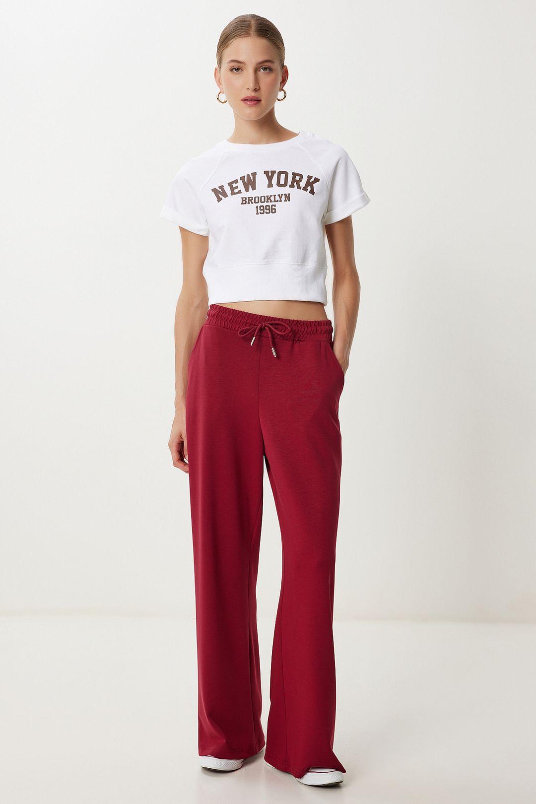 Brede Been Trekkoord Taille Sweatpants