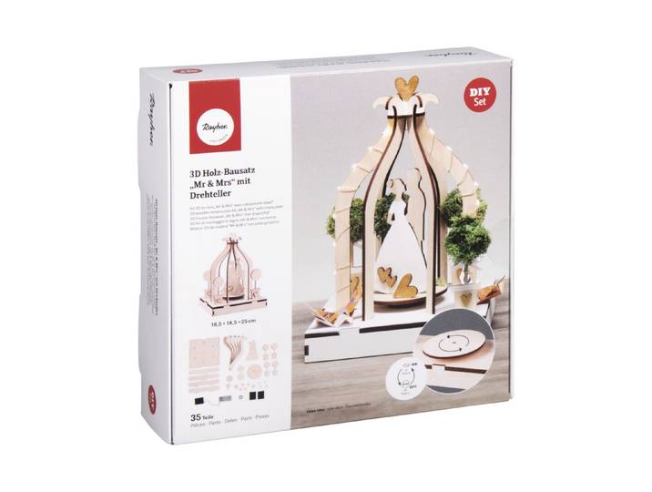 Holz 3-D Bausatz Mr&Mrs, FSCMixCred